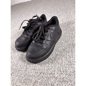 Nike Air Force 1 Low Le Triple Black Toddler Baby Boy Size 10C